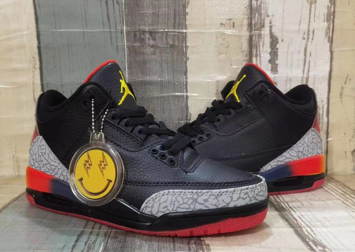 Air Jordan 3 Black Multicolor Men's Shoes
